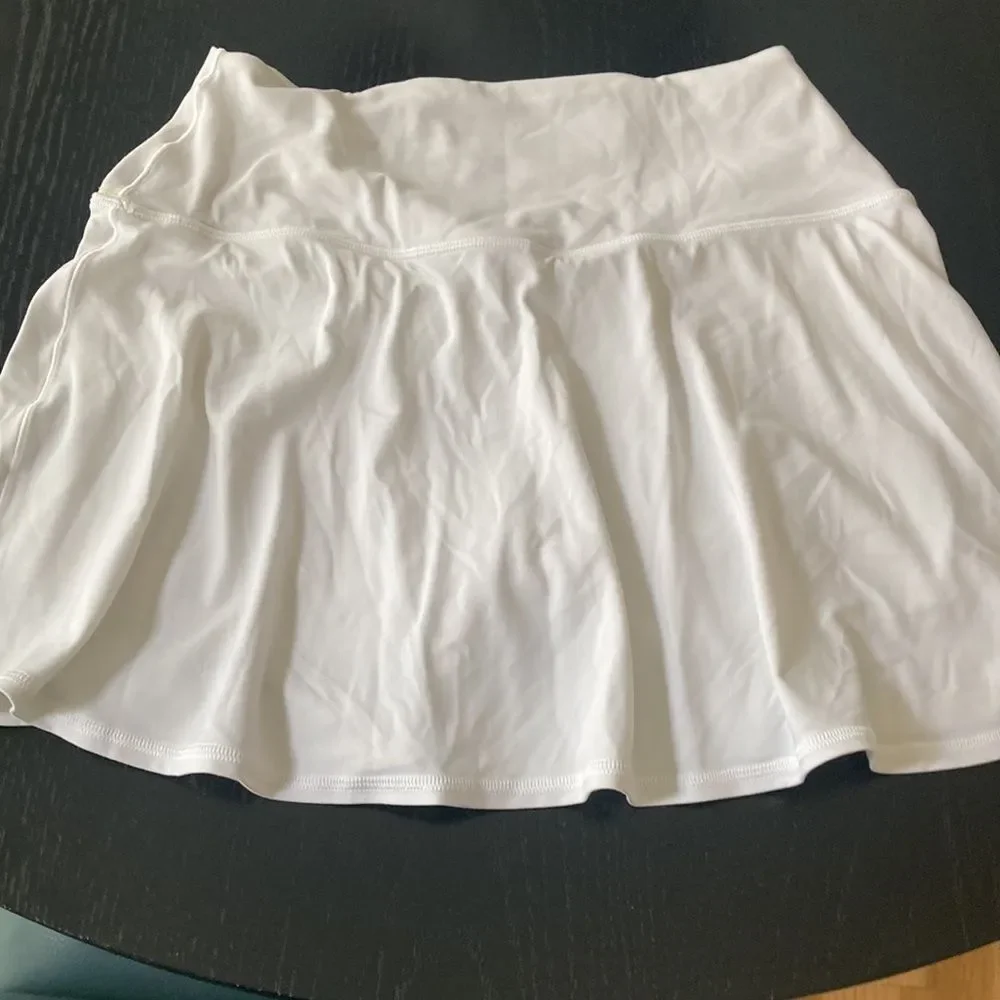Aerie Offline Bright White Super Crossover Soft Tennis Core Skort size L